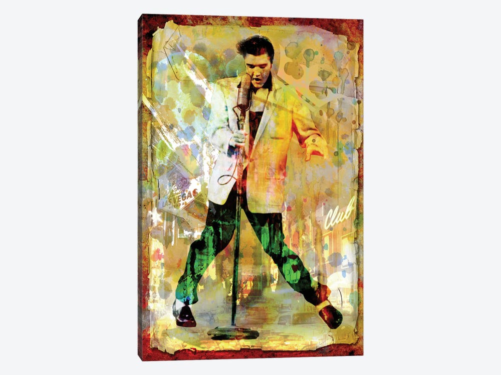 Elvis Presley "Jailhouse Rock" by Rockchromatic 1-piece Canvas Print