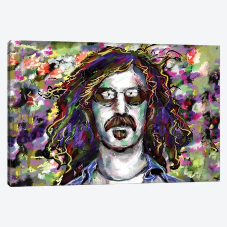 Frank Zappa "Don't Eat The Yellow Snow" Canvas Print #RCM129} by Rockchromatic Art Print