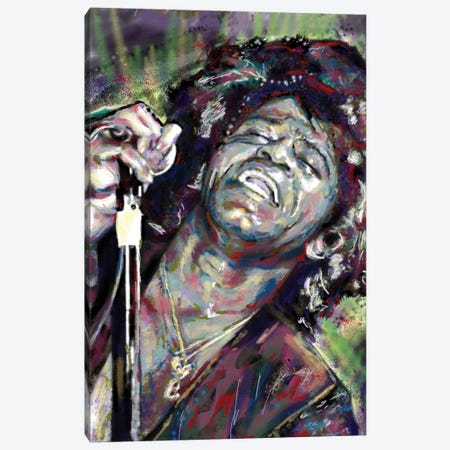 James Brown "I Feel Good" Canvas Print #RCM132} by Rockchromatic Canvas Art