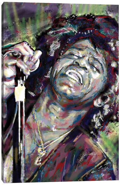 James Brown "I Feel Good" Canvas Art Print - James Brown