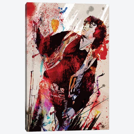 Jim Morrison - The Doors "Break On Through" Canvas Print #RCM136} by Rockchromatic Canvas Art Print