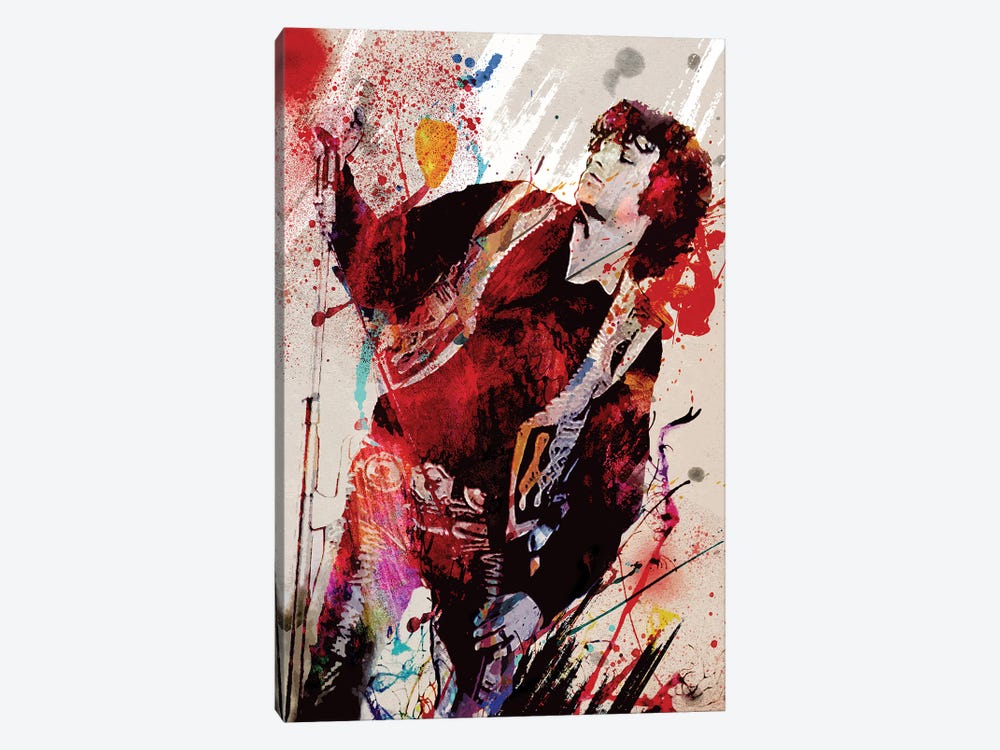 Jim Morrison - The Doors "Break On Through" by Rockchromatic 1-piece Canvas Art Print