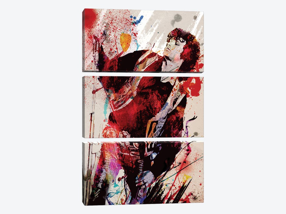 Jim Morrison - The Doors "Break On Through" by Rockchromatic 3-piece Canvas Art Print