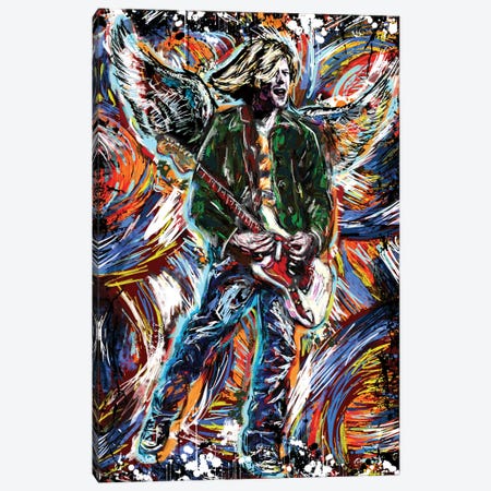 Kurt Cobain - Nirvana "Come Are You Are" Canvas Print #RCM147} by Rockchromatic Canvas Artwork