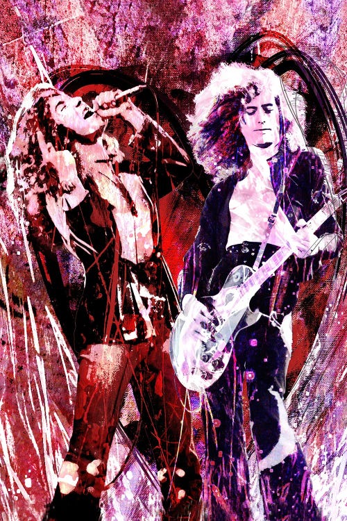 Led Zeppelin - Jimmy Page And Robert Plant "Heartbreaker"