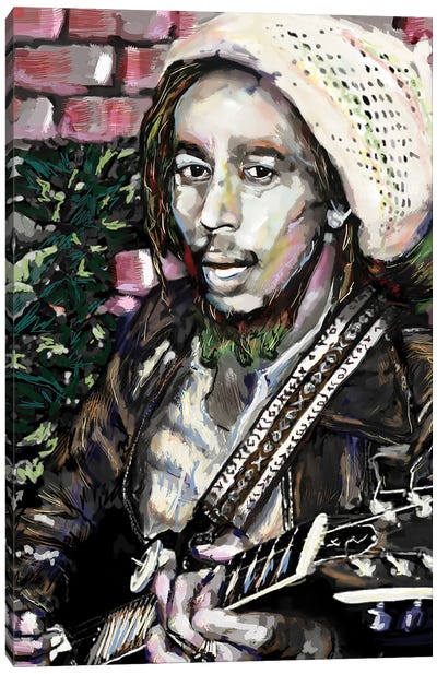 Bob Marley "No Woman No Cry" Canvas Art Print - Reggae Art