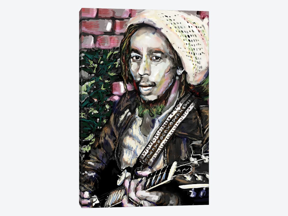 Bob Marley "No Woman No Cry" by Rockchromatic 1-piece Canvas Art Print