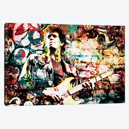 Lou Reed - Velvet Underground "Walk On The Wild Side" Canvas Print #RCM152} by Rockchromatic Canvas Artwork