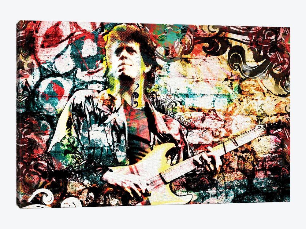 Lou Reed - Velvet Underground "Walk On The Wild Side" by Rockchromatic 1-piece Canvas Art Print
