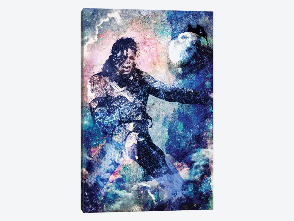 Michael Jackson "The Man In The Mirror" by Rockchromatic 1-piece Canvas Art Print