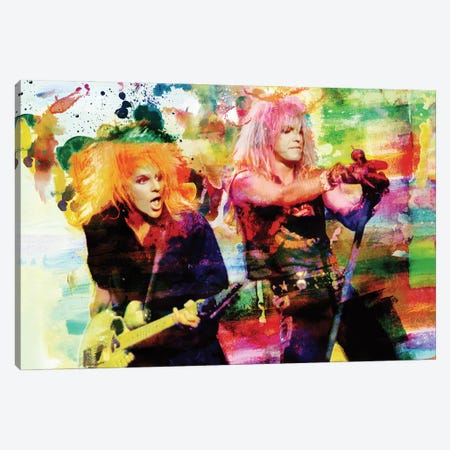 Poison - Bret Michaels & Cc Deville "Talk Dirty To Me" Canvas Print #RCM165} by Rockchromatic Canvas Art