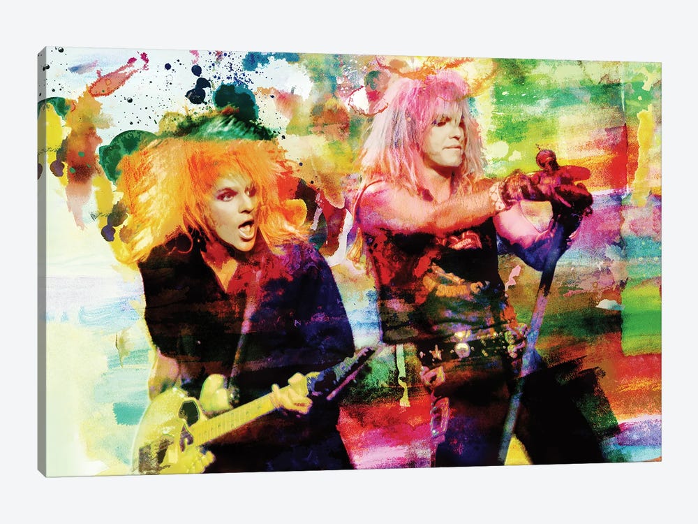 Poison - Bret Michaels & Cc Deville "Talk Dirty To Me" by Rockchromatic 1-piece Art Print