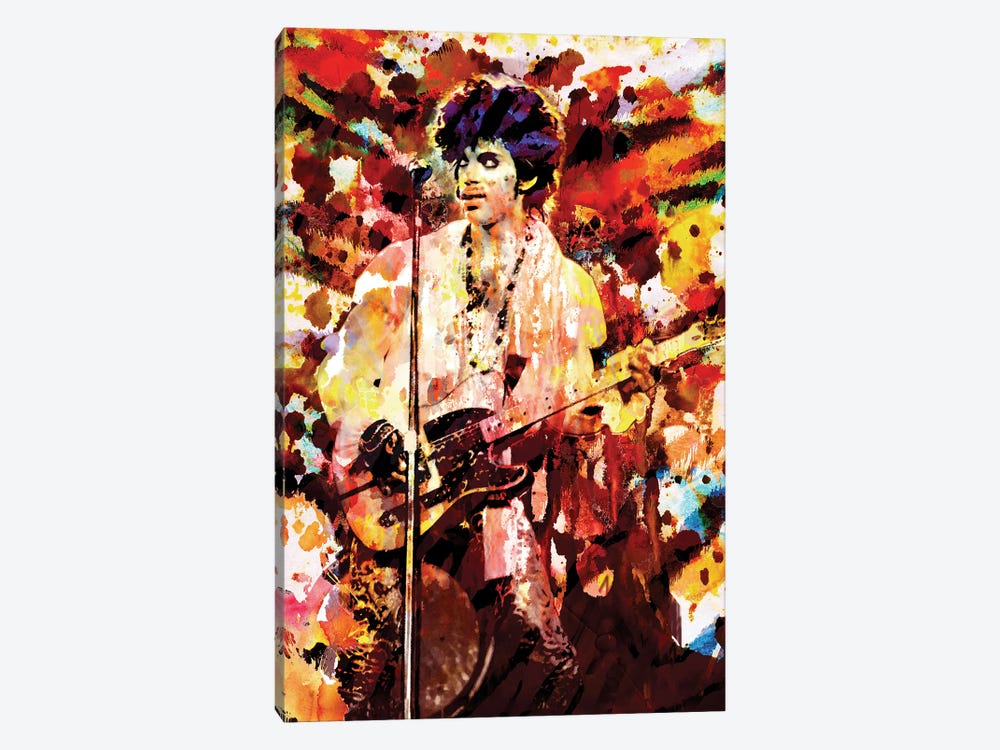 Prince "Lets Go Crazy" by Rockchromatic 1-piece Canvas Art Print