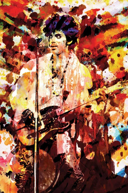 Prince "Lets Go Crazy" by Rockchromatic wall art