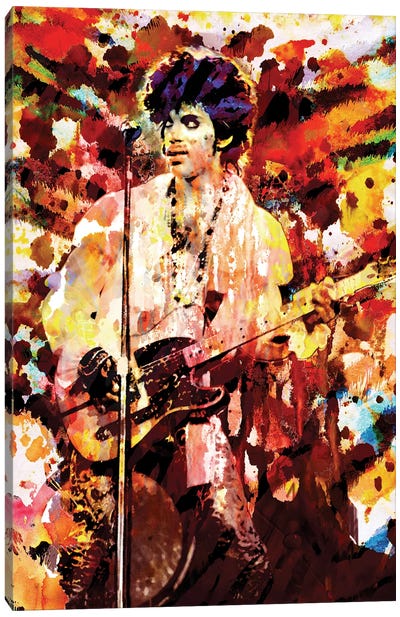 Prince "Lets Go Crazy" Canvas Art Print - Microphones