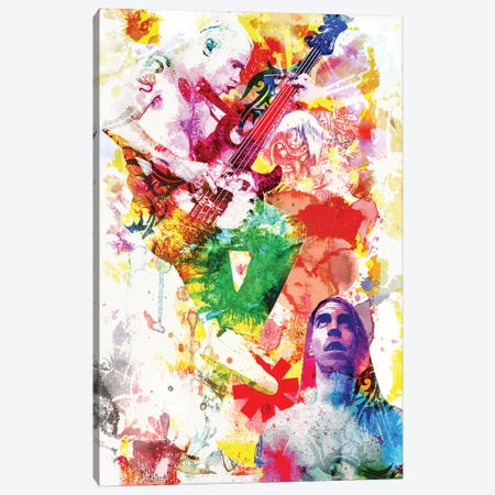 Red Hot Chili Peppers "Dream Of Californication" Canvas Print #RCM168} by Rockchromatic Canvas Print