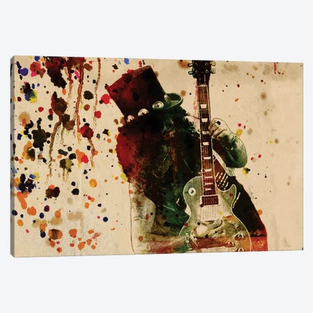 Slash - Guns N Roses "Cold November Rain" Canvas Print #RCM172} by Rockchromatic Canvas Artwork