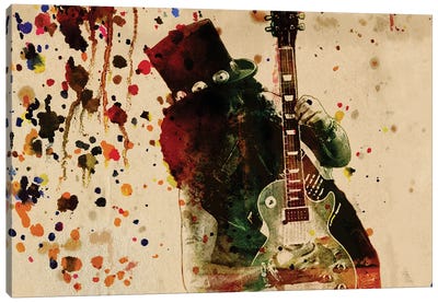 Slash - Guns N Roses "Cold November Rain" Canvas Art Print - Musical Instrument Art