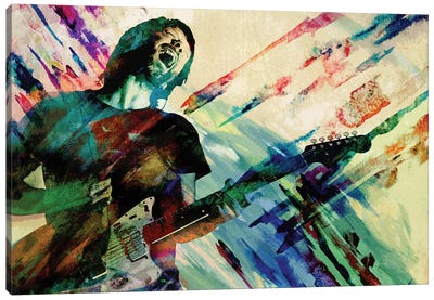 Thom Yorke - Radiohead "Karma Police" Canvas Art Print - Guitar Art