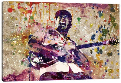 Tom Morello - Rage Against The Machine "Bombtrack" Canvas Art Print - Rockchromatic