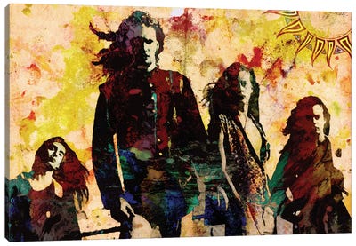 Alice In Chains "Here Comes The Rooster" Canvas Art Print - Rockchromatic