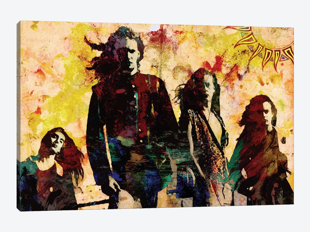 Alice In Chains "Here Comes The Rooster" by Rockchromatic 1-piece Canvas Artwork