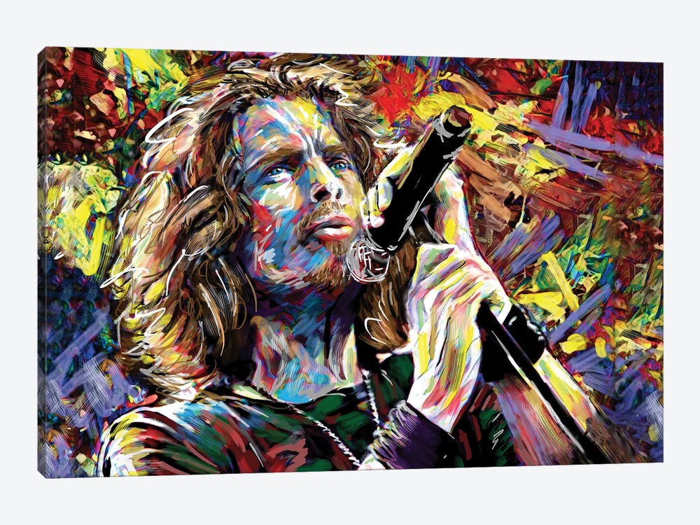 Chris Cornell "Nothing Compares To You" by Rockchromatic 1-piece Canvas Art Print