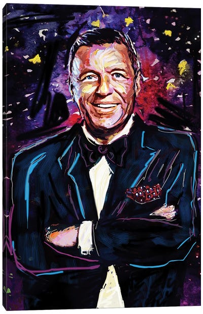 Frank Sinatra "Old Blue Eyes" Canvas Art Print - Frank Sinatra