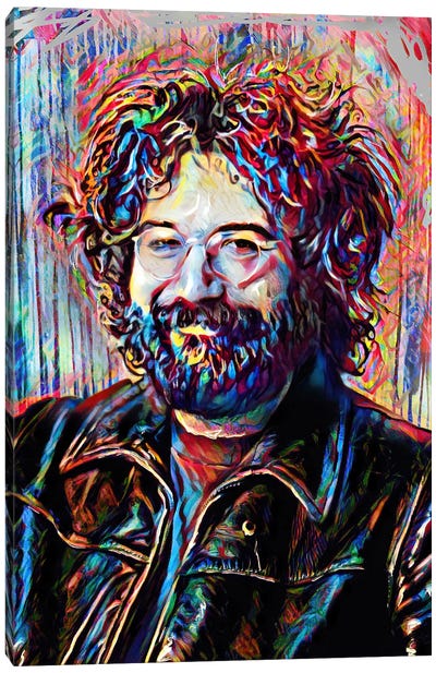 Jerry Garcia - The Grateful Dead "Eyes Of The World" Canvas Art Print - Rockchromatic