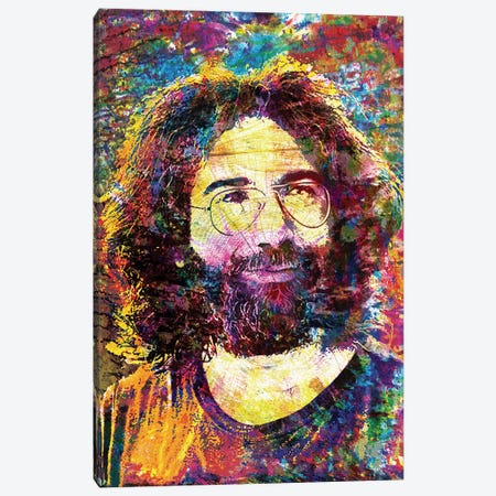 Jerry Garcia - The Grateful Dead "Ripple" Canvas Print #RCM192} by Rockchromatic Canvas Art