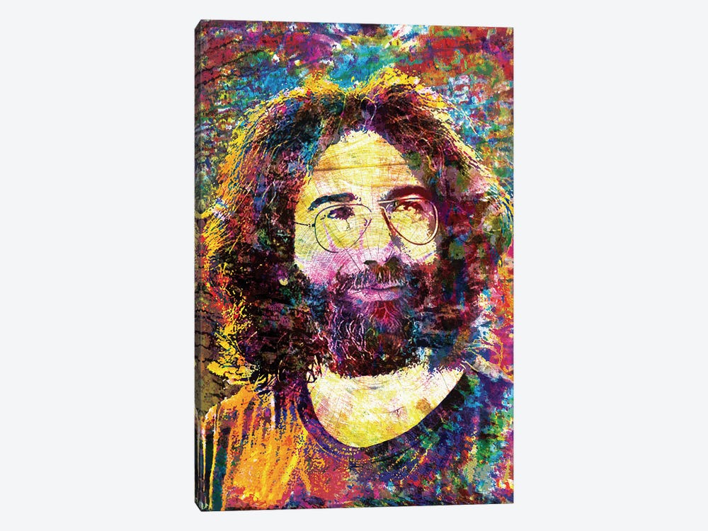 Jerry Garcia - The Grateful Dead "Ripple" by Rockchromatic 1-piece Canvas Art Print