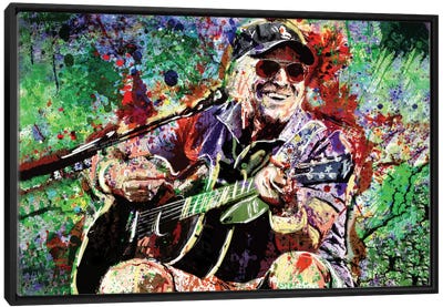 Jimmy Buffet "Margaritaville" Canvas Art Print - Music Art