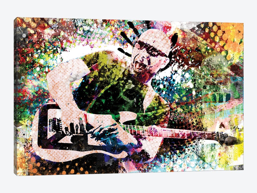 Joe Satriani "Summer Song" by Rockchromatic 1-piece Canvas Artwork