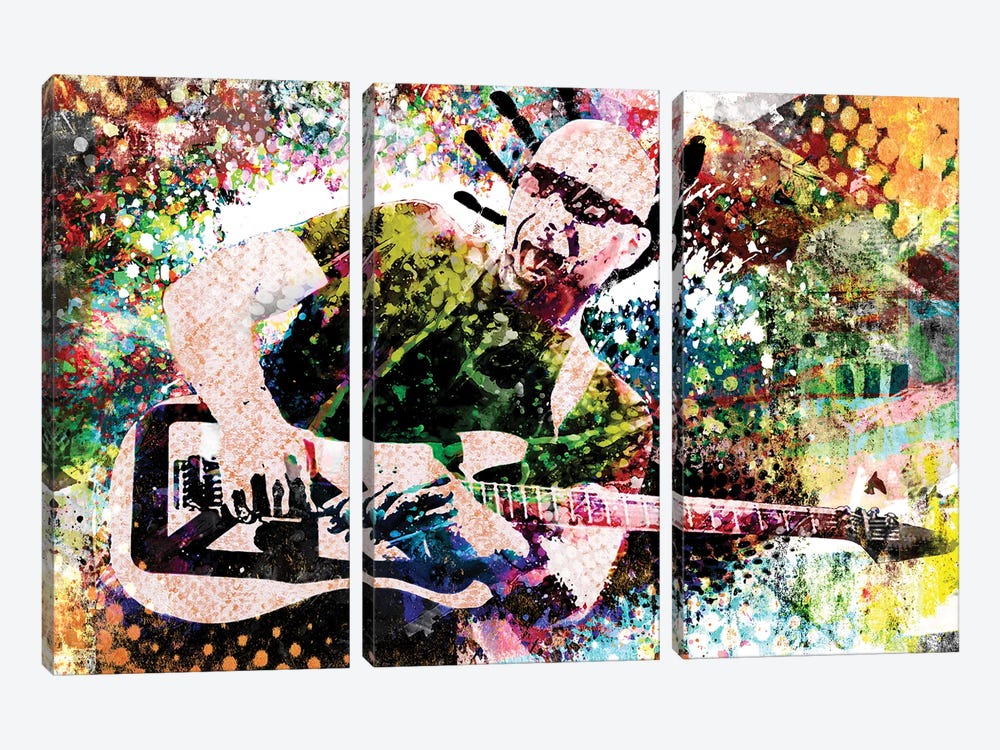 Joe Satriani "Summer Song" by Rockchromatic 3-piece Canvas Art