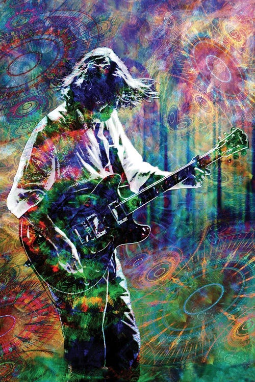 John Bell - Widespread Panic "Barstools And Dreamers" by Rockchromatic wall art