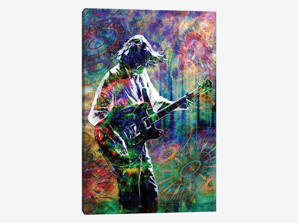 John Bell - Widespread Panic "Barstools And Dreamers" by Rockchromatic 1-piece Canvas Art Print