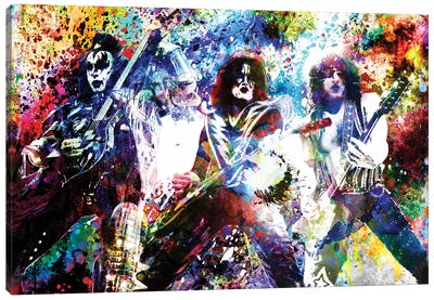 Kiss "God Of Thunder" Canvas Art Print - Band Art