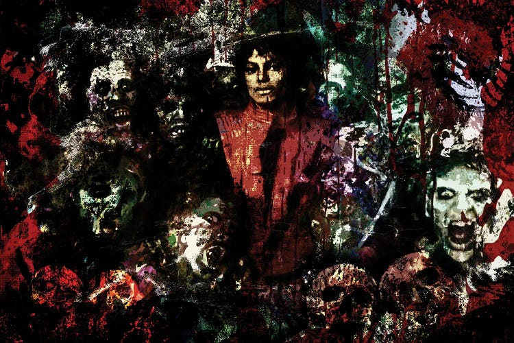 Michael Jackson "Thriller" by Rockchromatic wall art