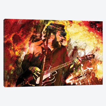 My Morning Jacket "Off The Record" Canvas Print #RCM202} by Rockchromatic Canvas Artwork