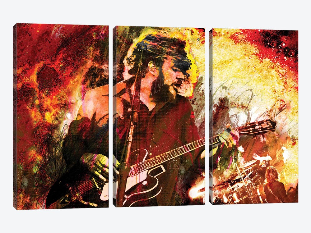 My Morning Jacket "Off The Record" by Rockchromatic 3-piece Canvas Art