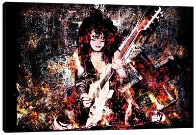 Nikki Sixx - Motley Crue "Knock Em Dead" Canvas Art Print - Rockchromatic