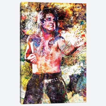 Ozzy Osbourne "Blizzard Of Oz" Canvas Print #RCM204} by Rockchromatic Canvas Print