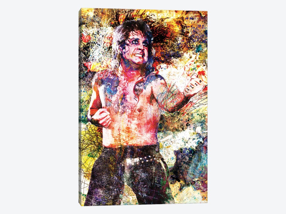 Ozzy Osbourne "Blizzard Of Oz" by Rockchromatic 1-piece Canvas Art