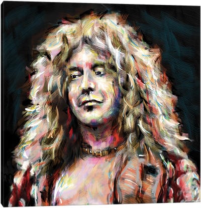 Robert Plant - Led Zeppelin "Going To California" Canvas Art Print - Rockchromatic