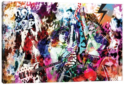 Steel Panther "Eyes Of The Panther" Canvas Art Print - Rockchromatic