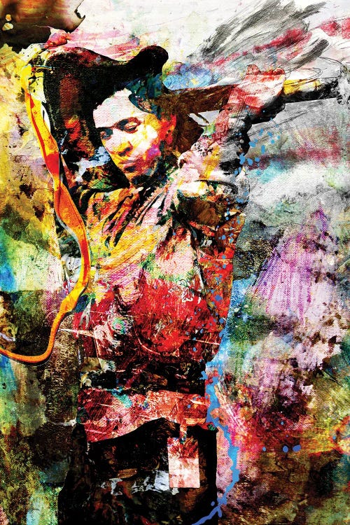 Stevie Ray Vaughan "The Sky Is Crying" by Rockchromatic wall art