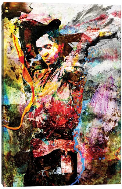 Stevie Ray Vaughan "The Sky Is Crying" Canvas Art Print - Stevie Ray Vaughn