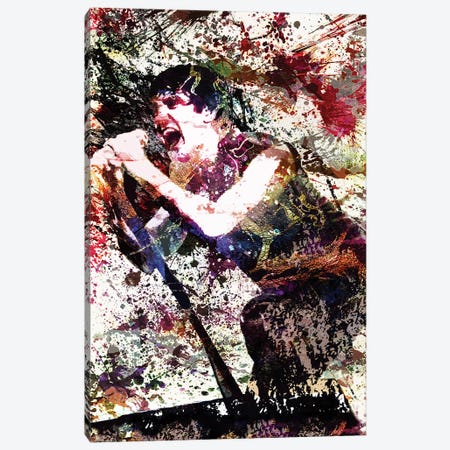 Trent Reznor - Nine Inch Nails "Head Like A Hole" Canvas Print #RCM212} by Rockchromatic Canvas Art Print