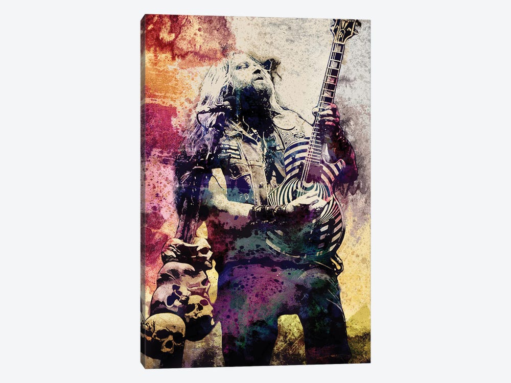 Zakk Wylde - Ozzy Osbourne "Mama I'm Coming Home" by Rockchromatic 1-piece Art Print