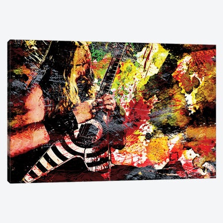 Zakk Wylde - Ozzy Osbourne "No More Tears" Canvas Print #RCM224} by Rockchromatic Canvas Art Print
